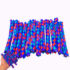 1200  12Pk Colorful Chinese Finger Traps - Bonka Bird Toys