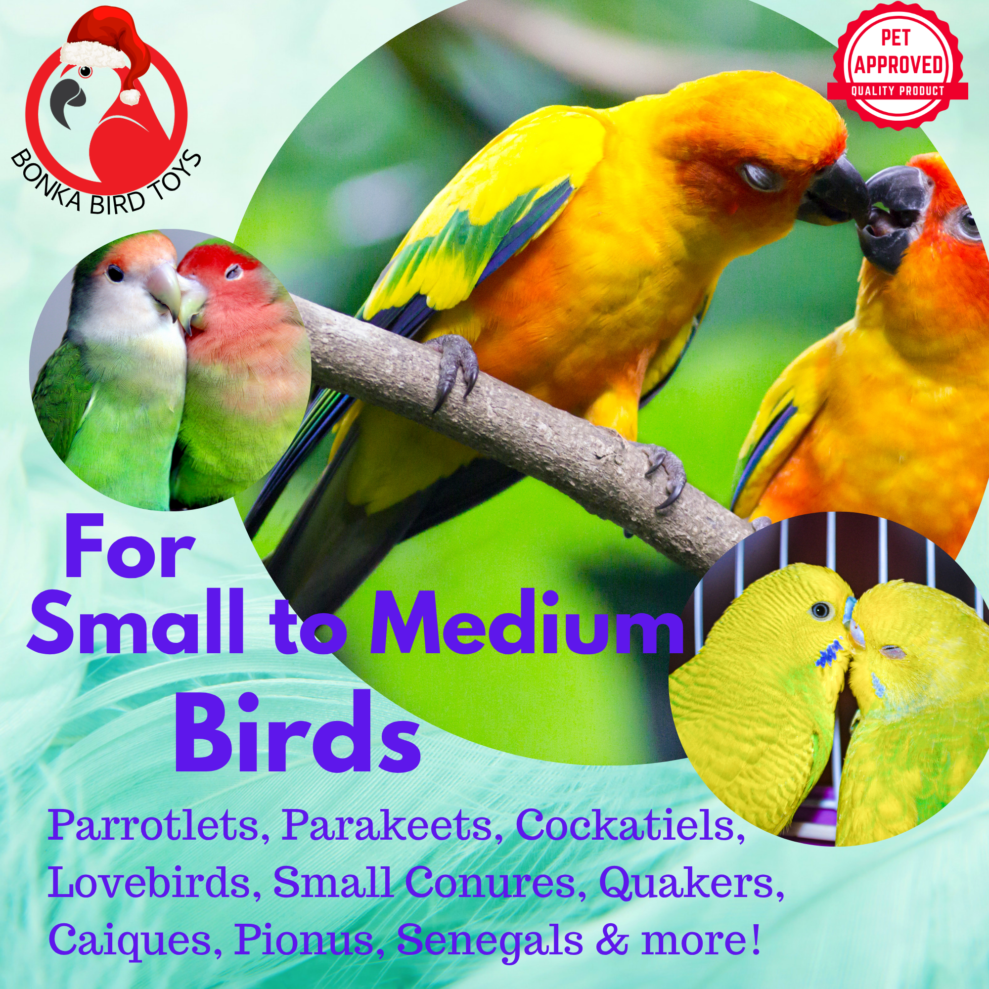 Christmas Treat Bags - Bonka Bird Toys
