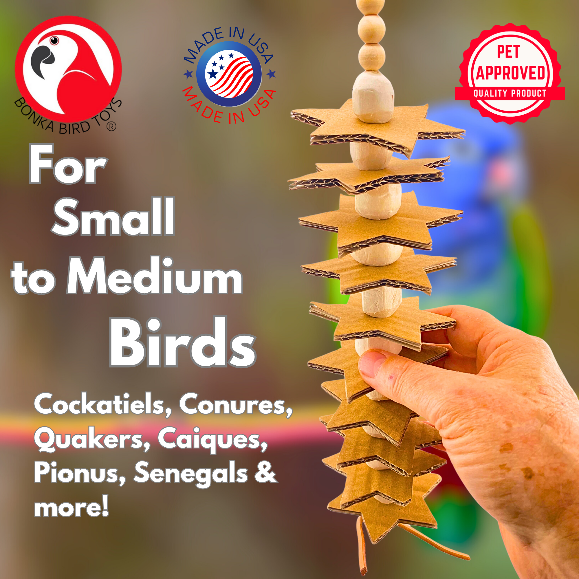 1148 Long Sola Star - Bonka Bird Toys