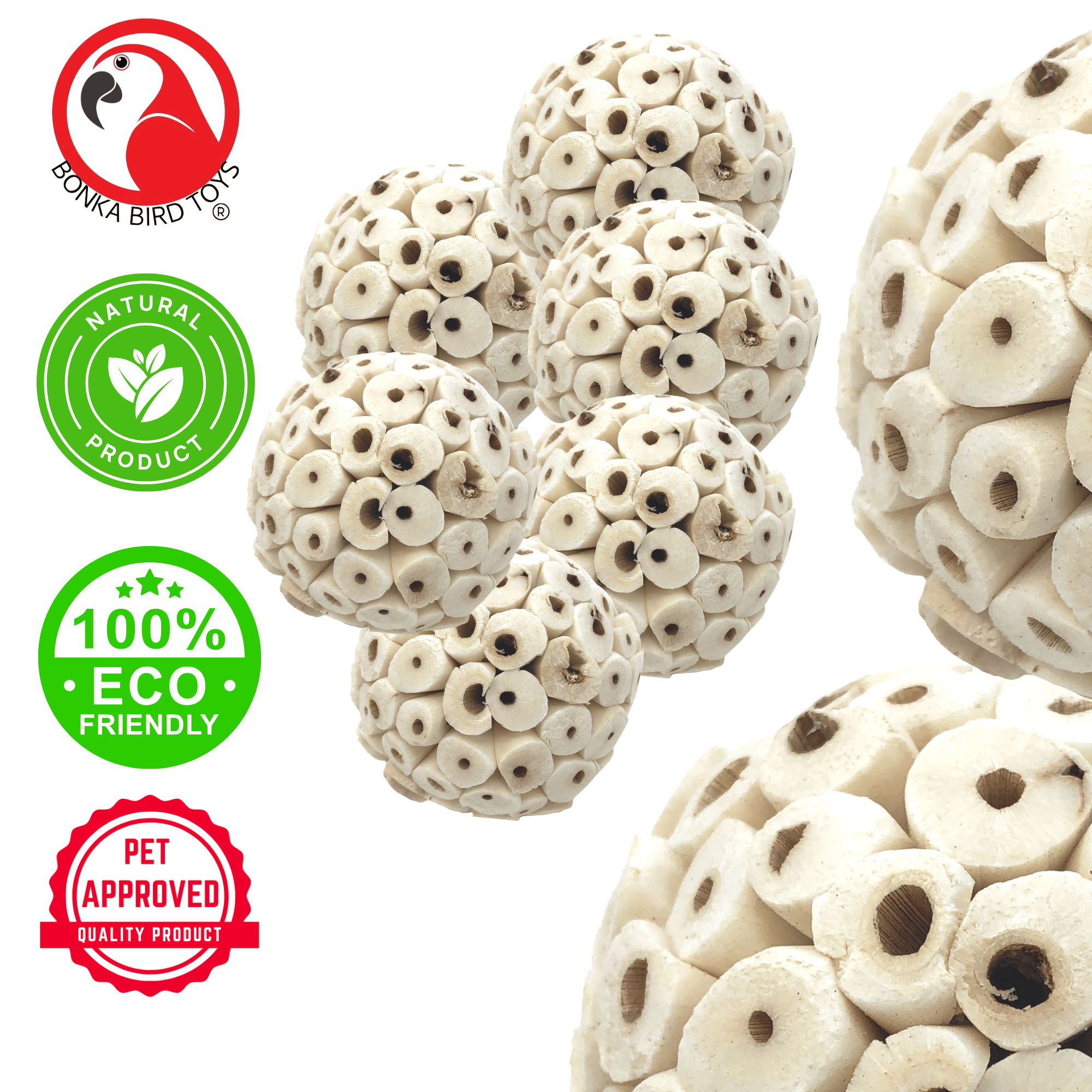 2117 Pk6 Sola Atta Balls - Bonka Bird Toys