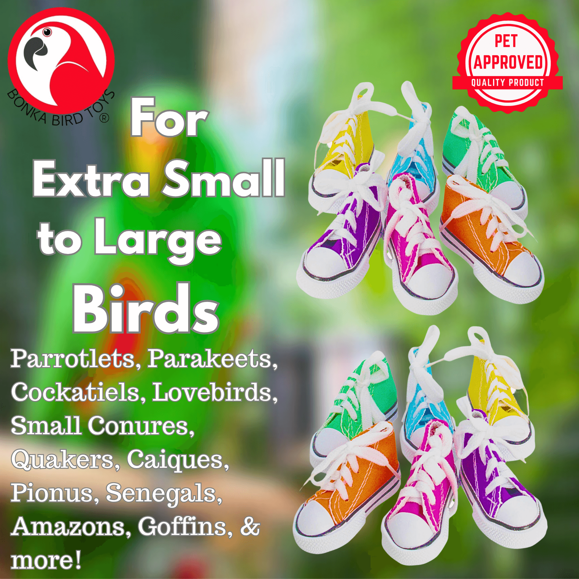 Mini Sneakers Pk12 Pk24 Bonka Bird Toys - Main Image