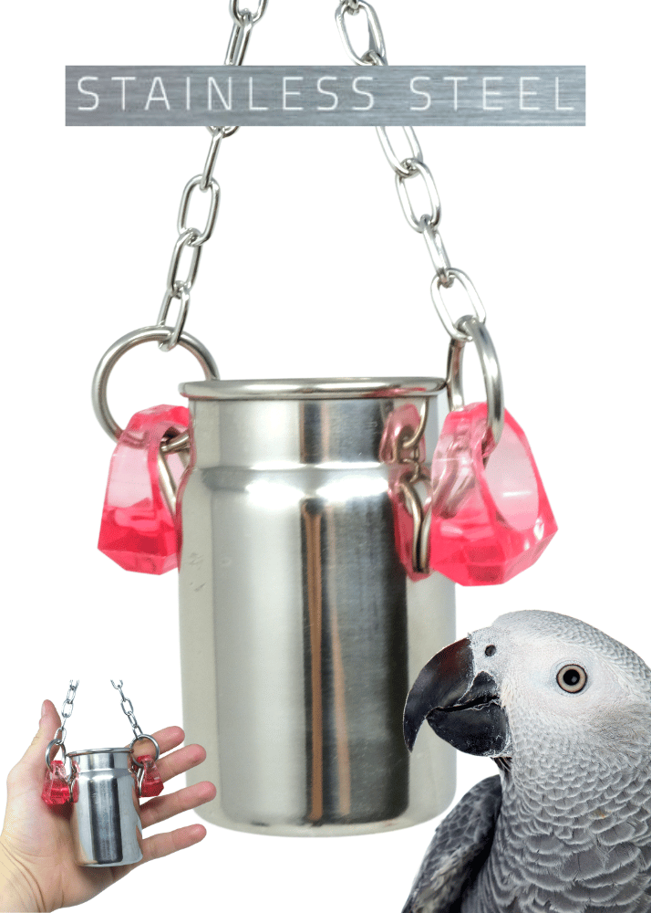 3771 Stainless Steel Large Treat Cup - Bonka Bird Toys