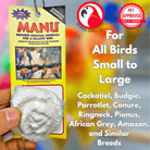 3244 Small Manu Rose White - Bonka Bird Toys
