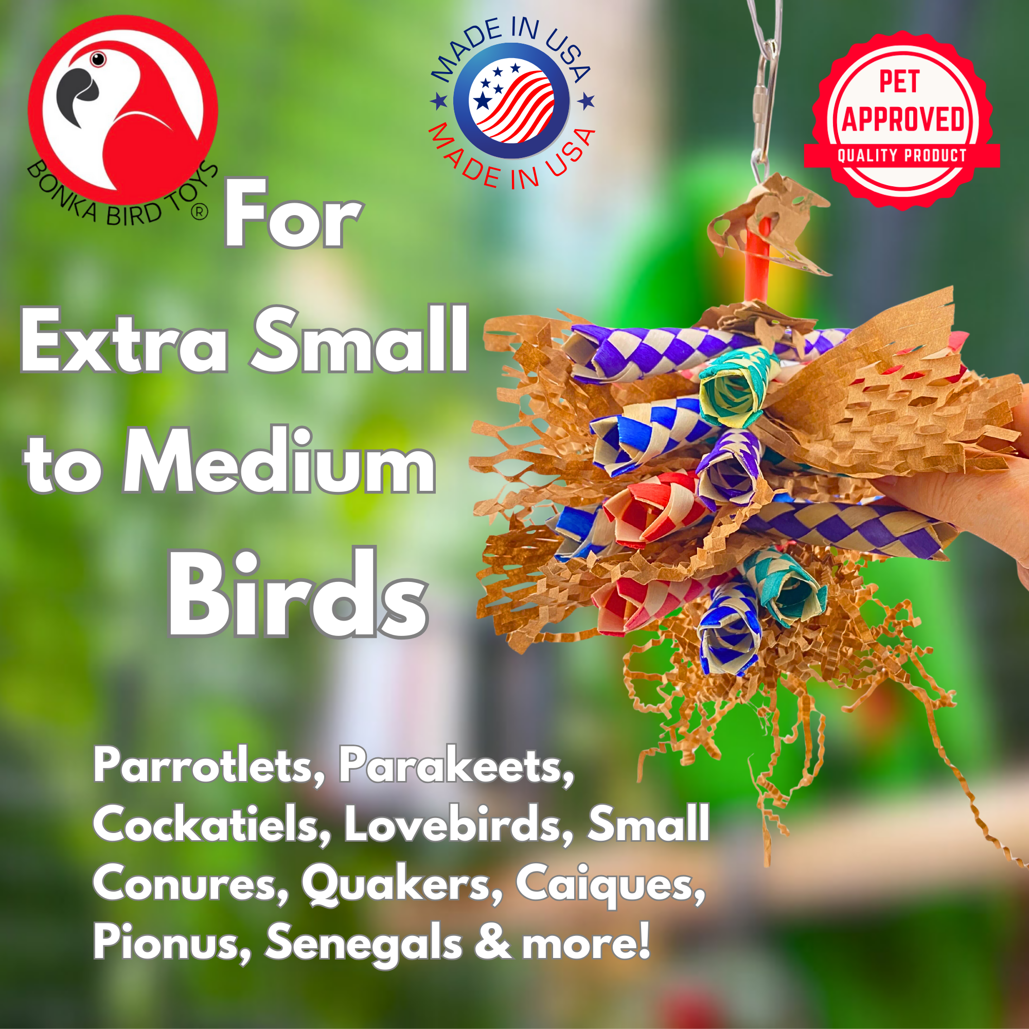 3450 Paper Shred - Bonka Bird Toys