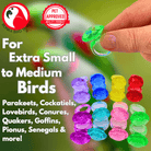 1167 Pk16 Plastic Diamond Rings - Bonka Bird Toys