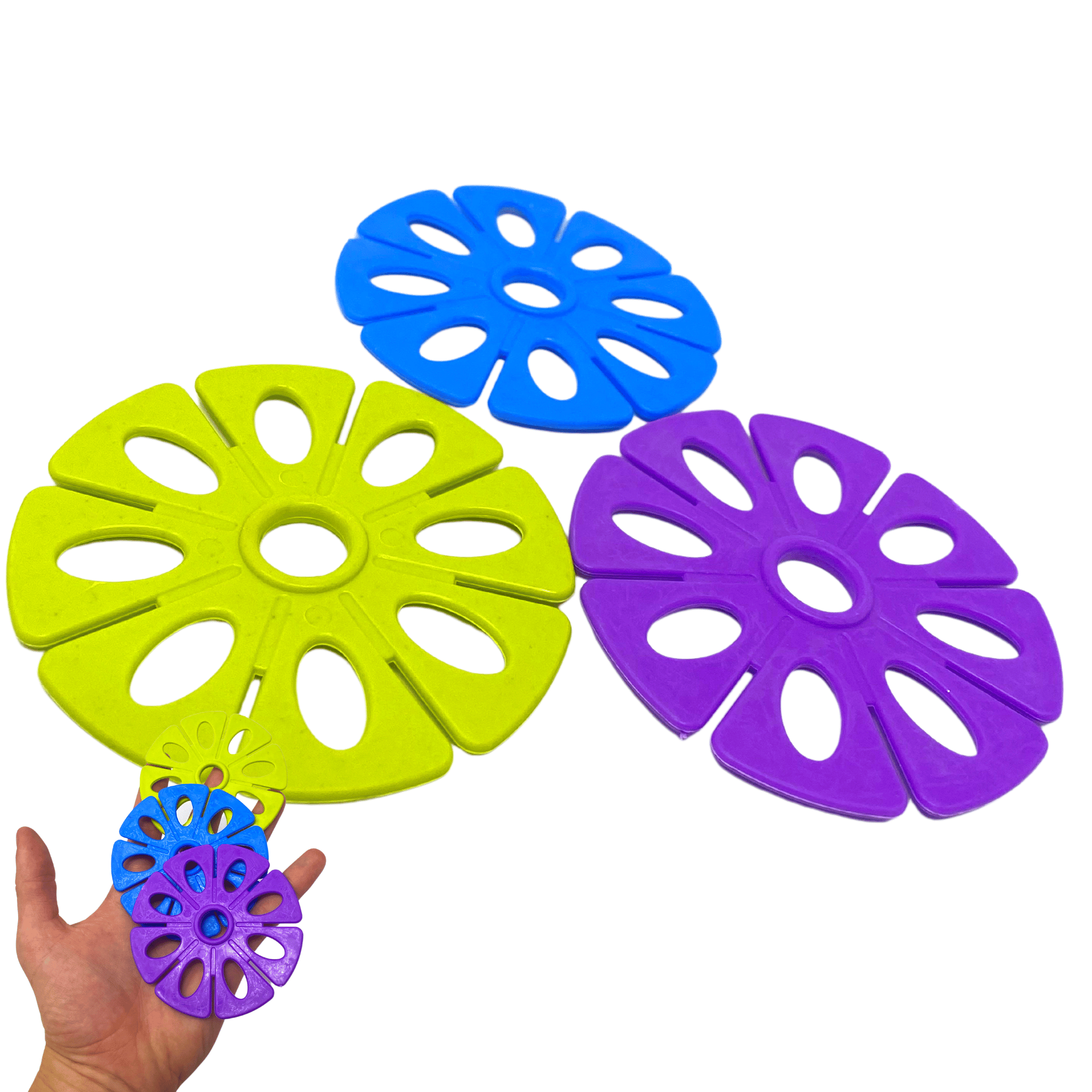 2918 Large Round Snowflakes - Bonka Bird Toys