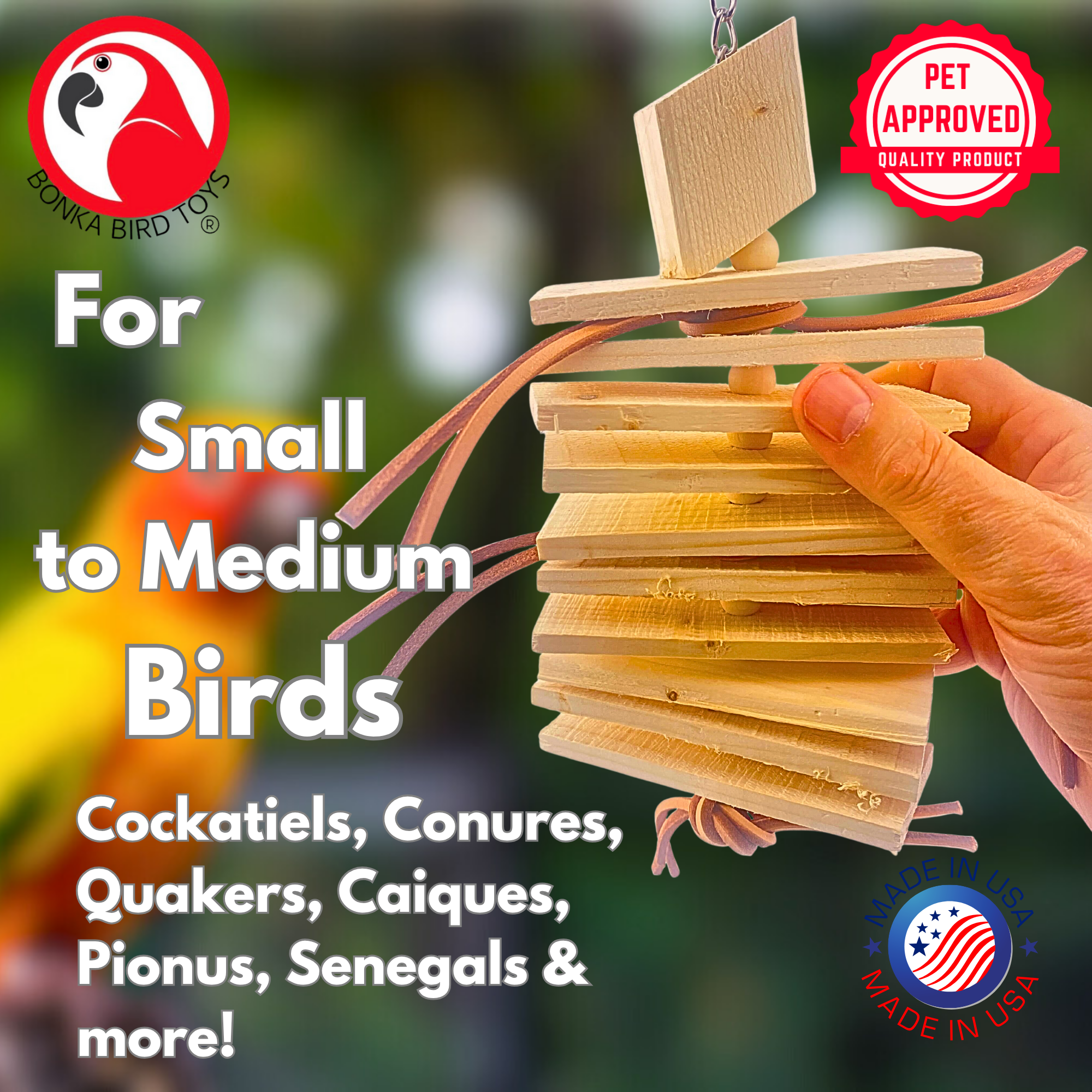 3899 Natural Stacker - Bonka Bird Toys