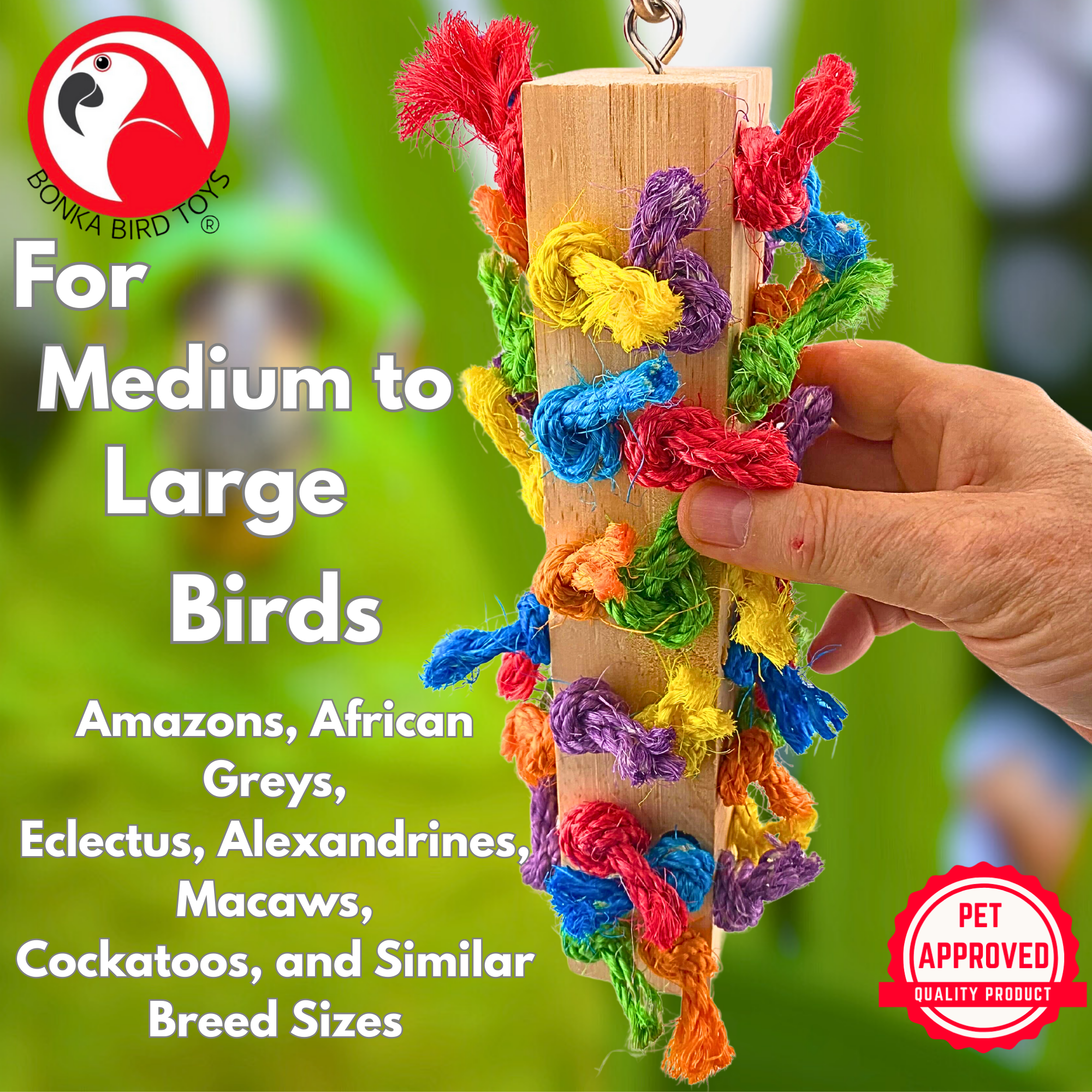 991 Large Knotty Pillar - Bonka Bird Toys