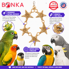 3374 Natural Vine Star Chain - Bonka Bird Toys