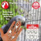 1321 Ring Claw Cage Door Lock - Bonka Bird Toys