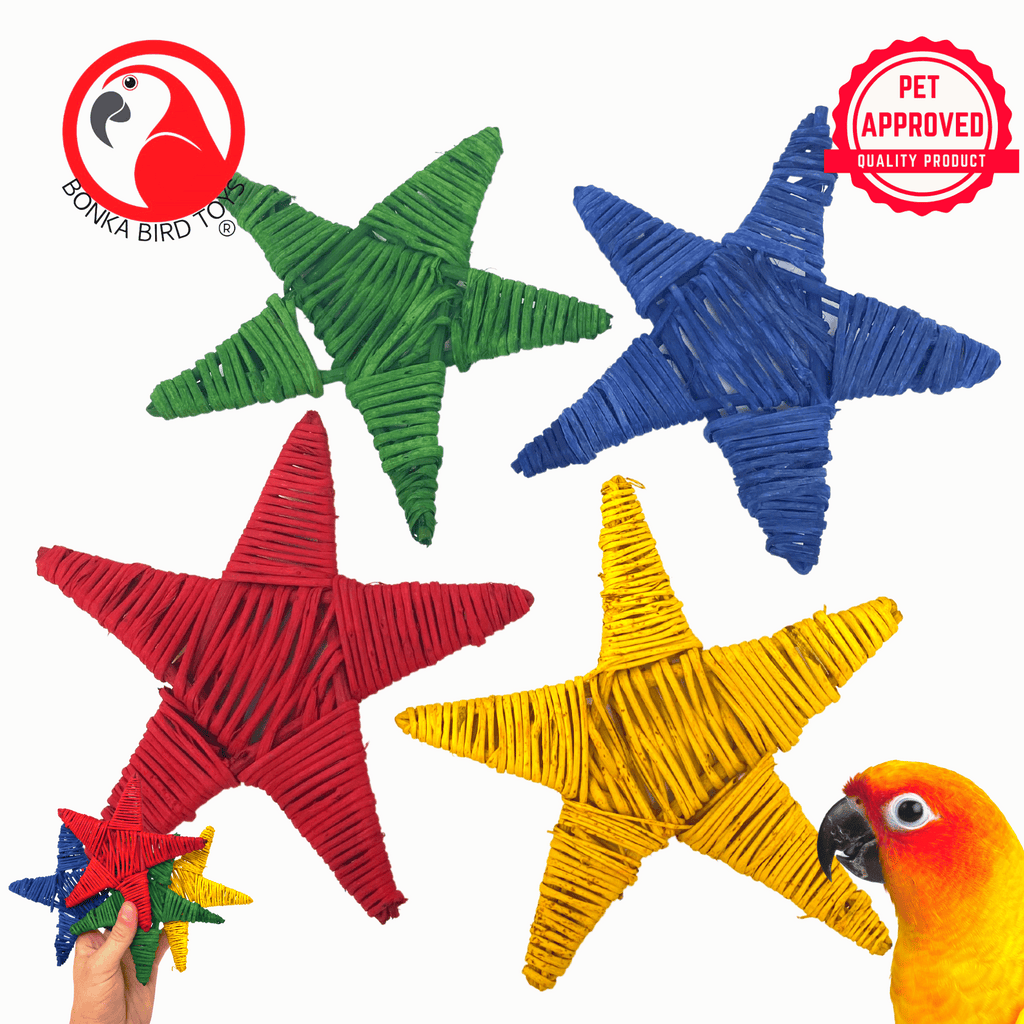 Huge Pk4 Vine Stars - Bonka Bird Toys