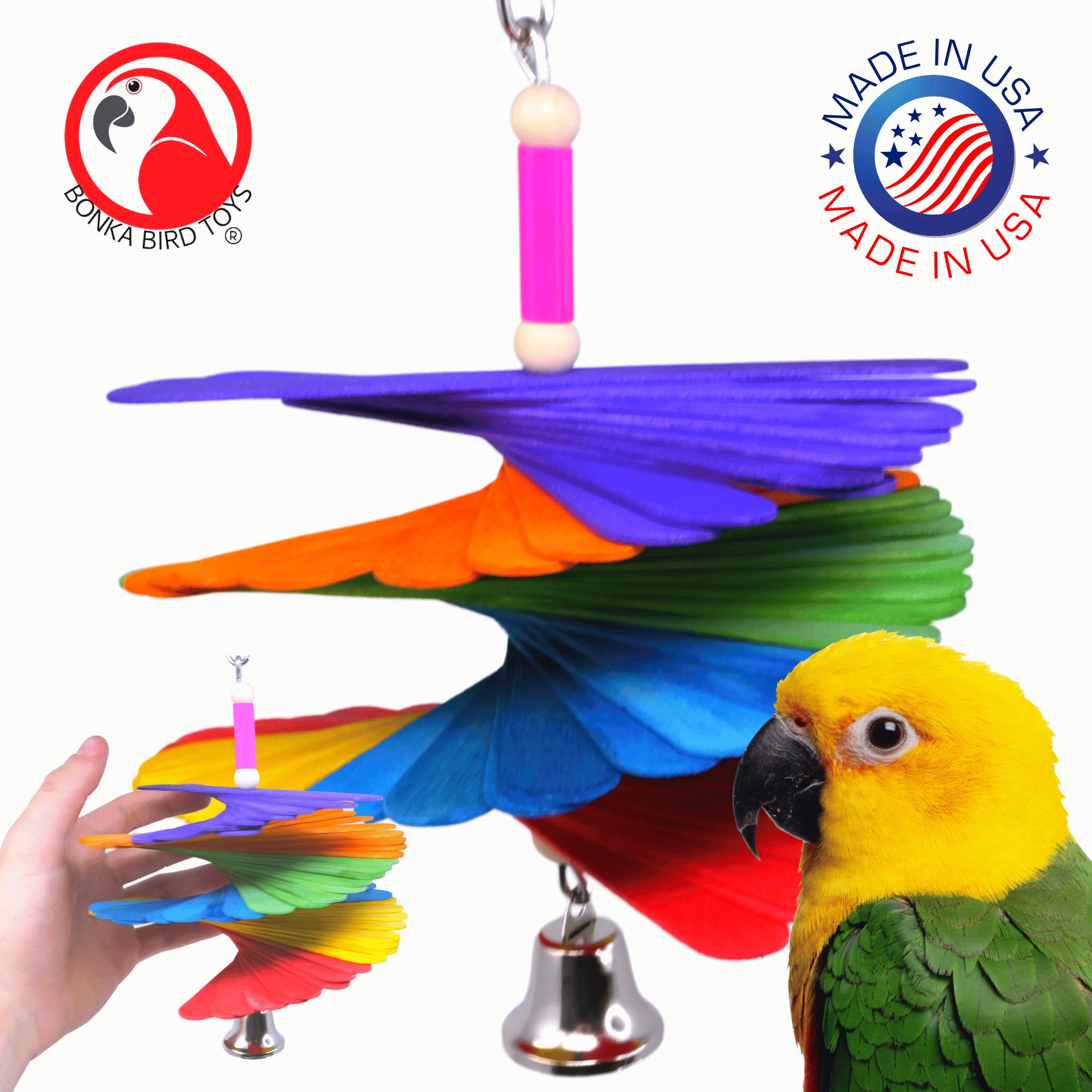 2451 Rainbow Sticks - Bonka Bird Toys