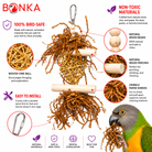 3885 Sola Heart Log - Bonka Bird Toys
