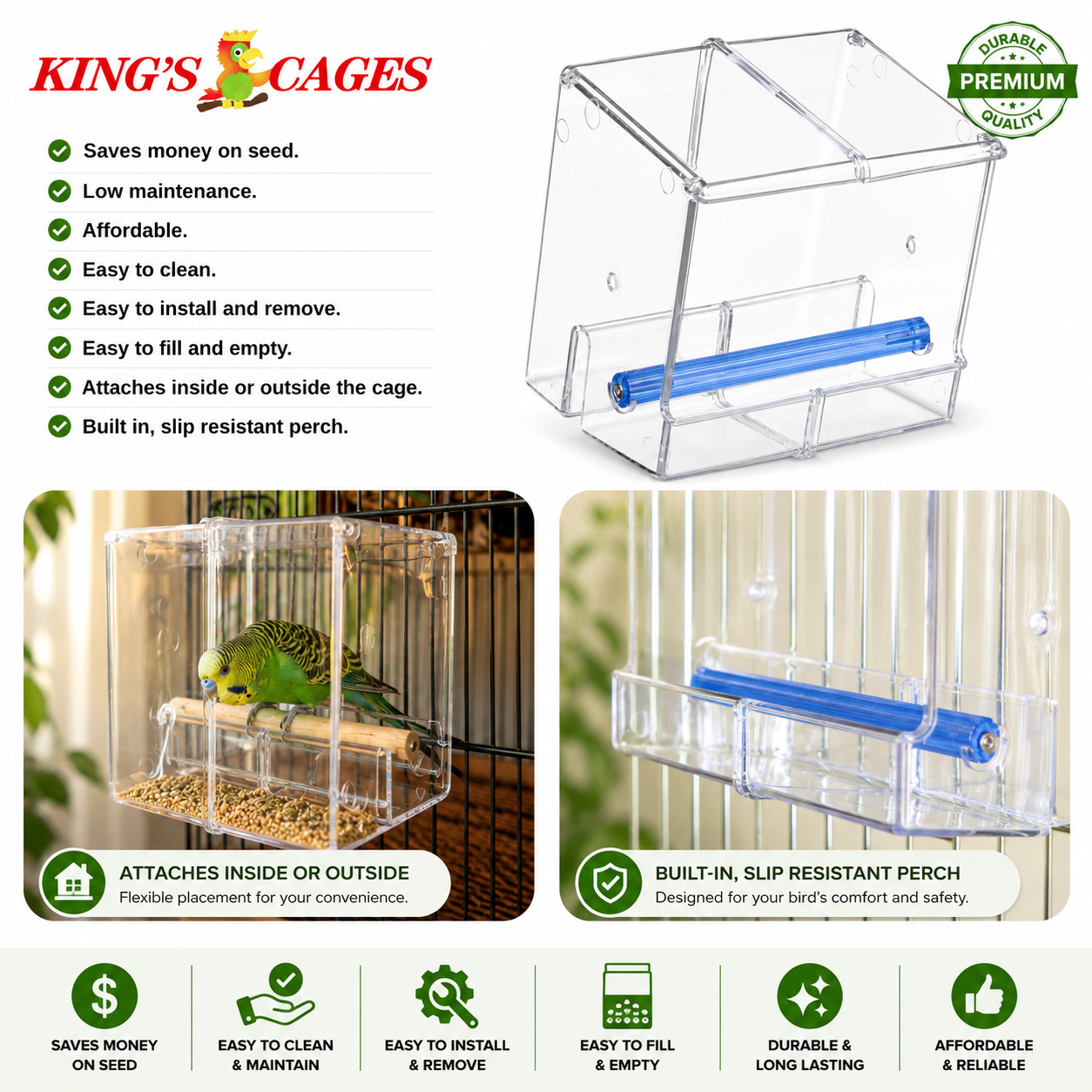 Seed No Mess Bird Feeder - Bonka Bird Toys