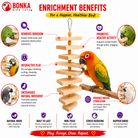 1317 Large Natural Slat Chewer - Bonka Bird Toys