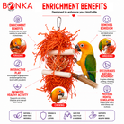 3885 Sola Heart Log - Bonka Bird Toys