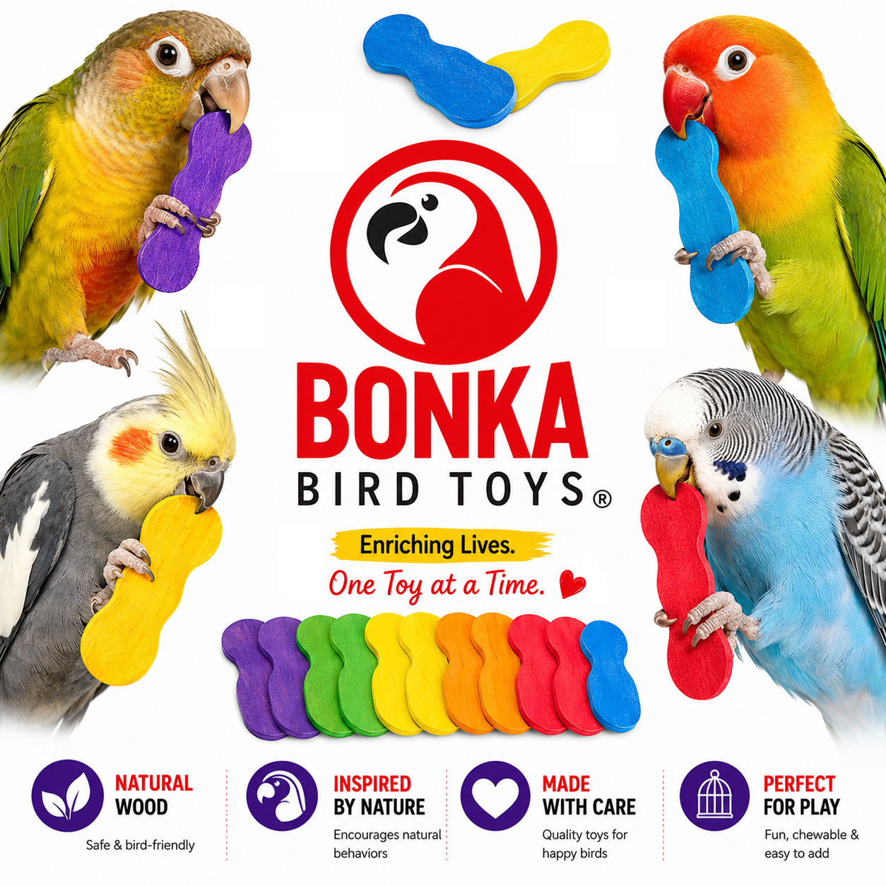 2665 PK50 Mini Scoop Spoons - Bonka Bird Toys