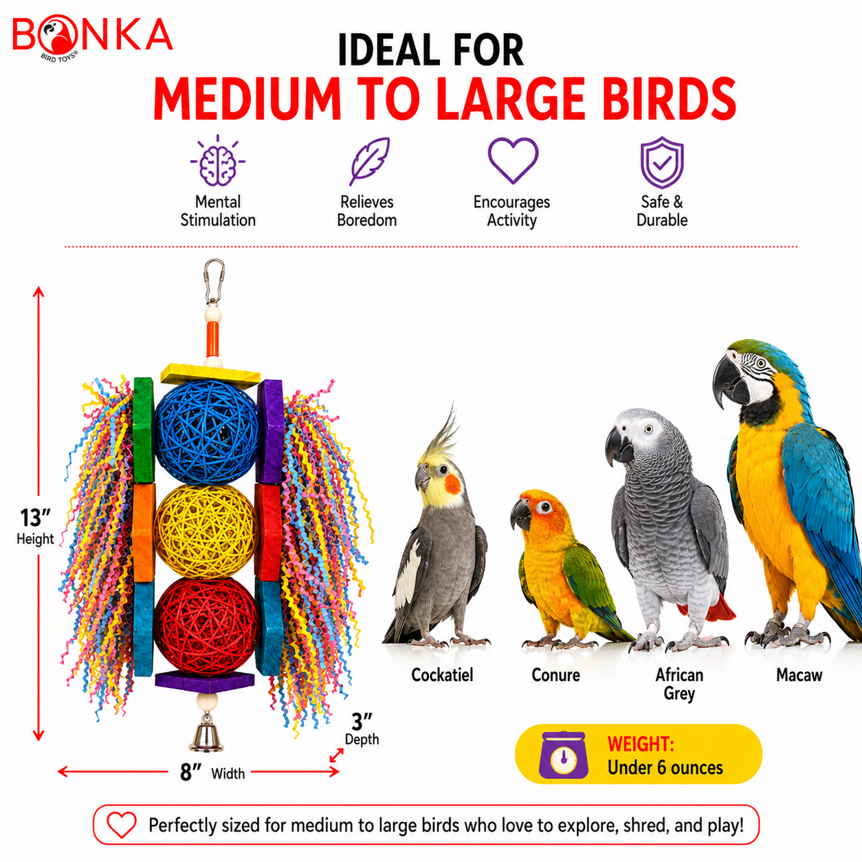1854 Tri Foraging Star - Bonka Bird Toys