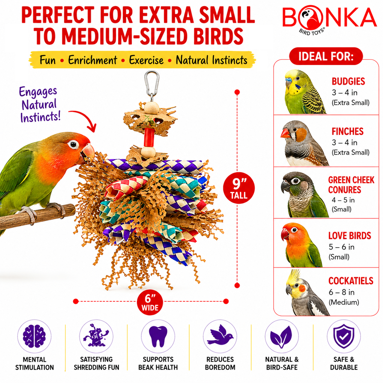 3450 Paper Shred - Bonka Bird Toys