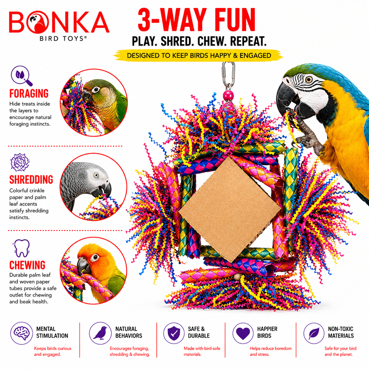 3755 Rainbow Diamond - Bonka Bird Toys