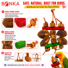 2755 Mahogany Chomp - Bonka Bird Toys