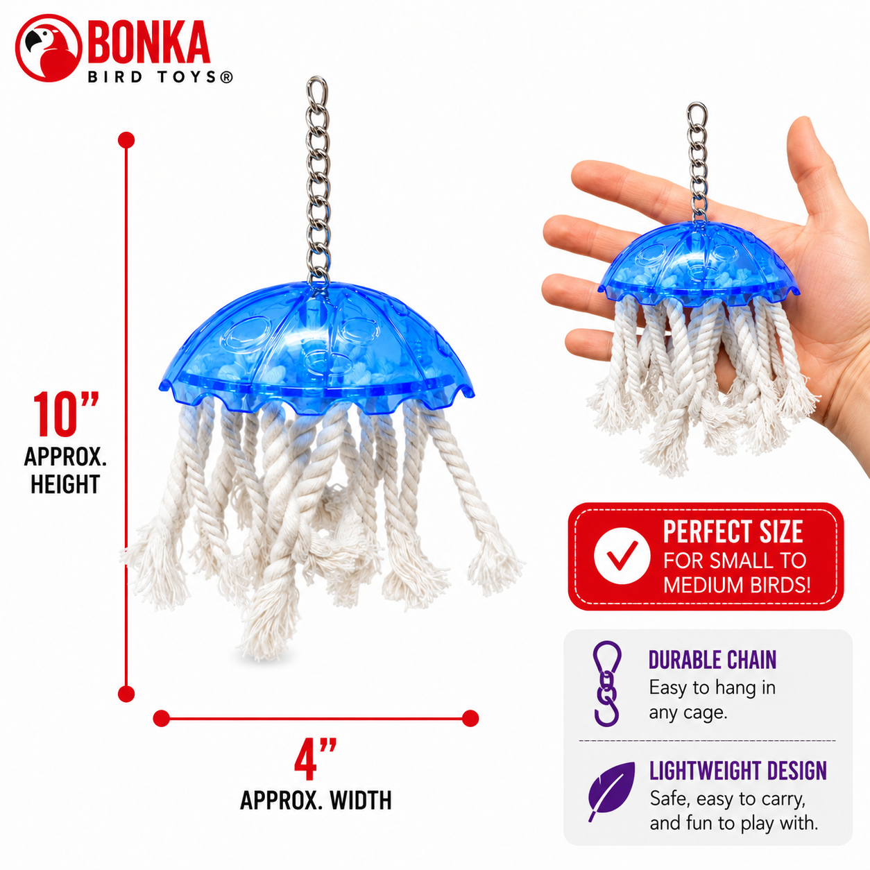 0042 Small Jellyfish - Bonka Bird Toys