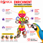 1429 Huge Triple Tuff Pot - Bonka Bird Toys