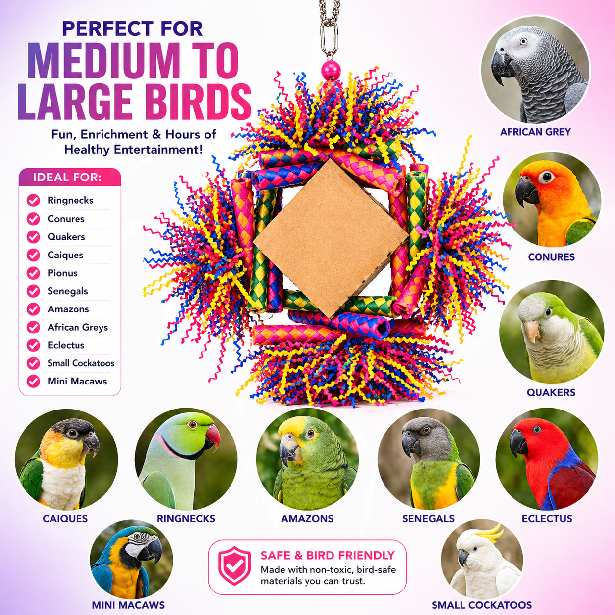 3755 Rainbow Diamond - Bonka Bird Toys