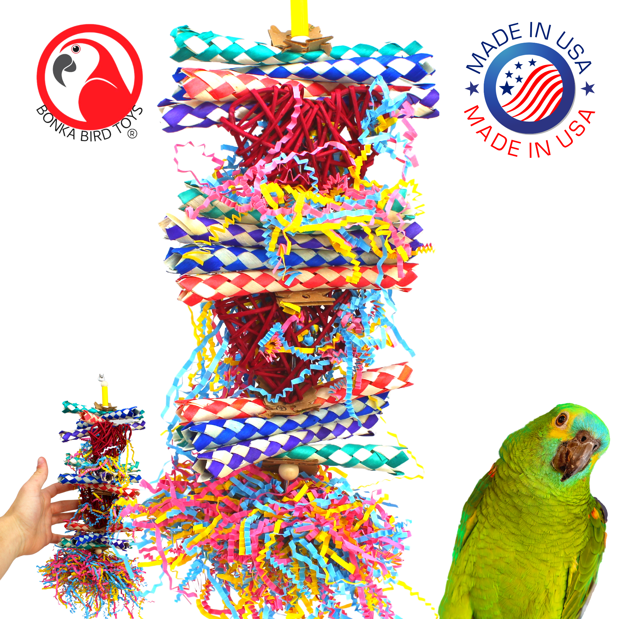 1042 Valentine Duo Foraging Heart - Bonka Bird Toys