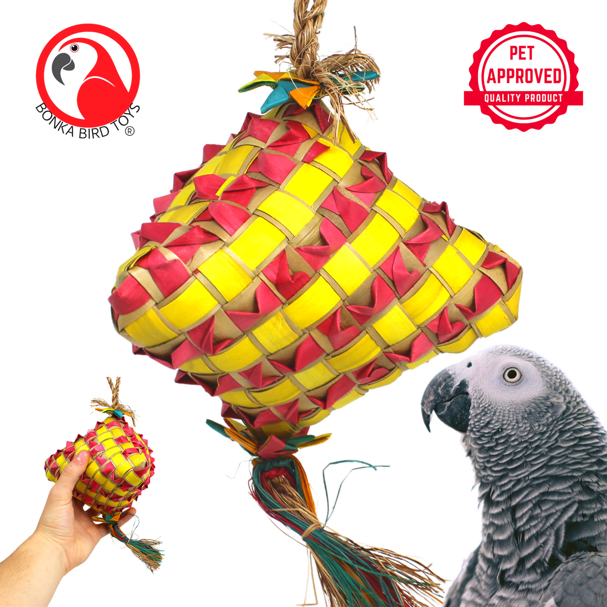 3773 Pk 6 Tiny Ducks by Bonka Bird Toys Parrot Toy