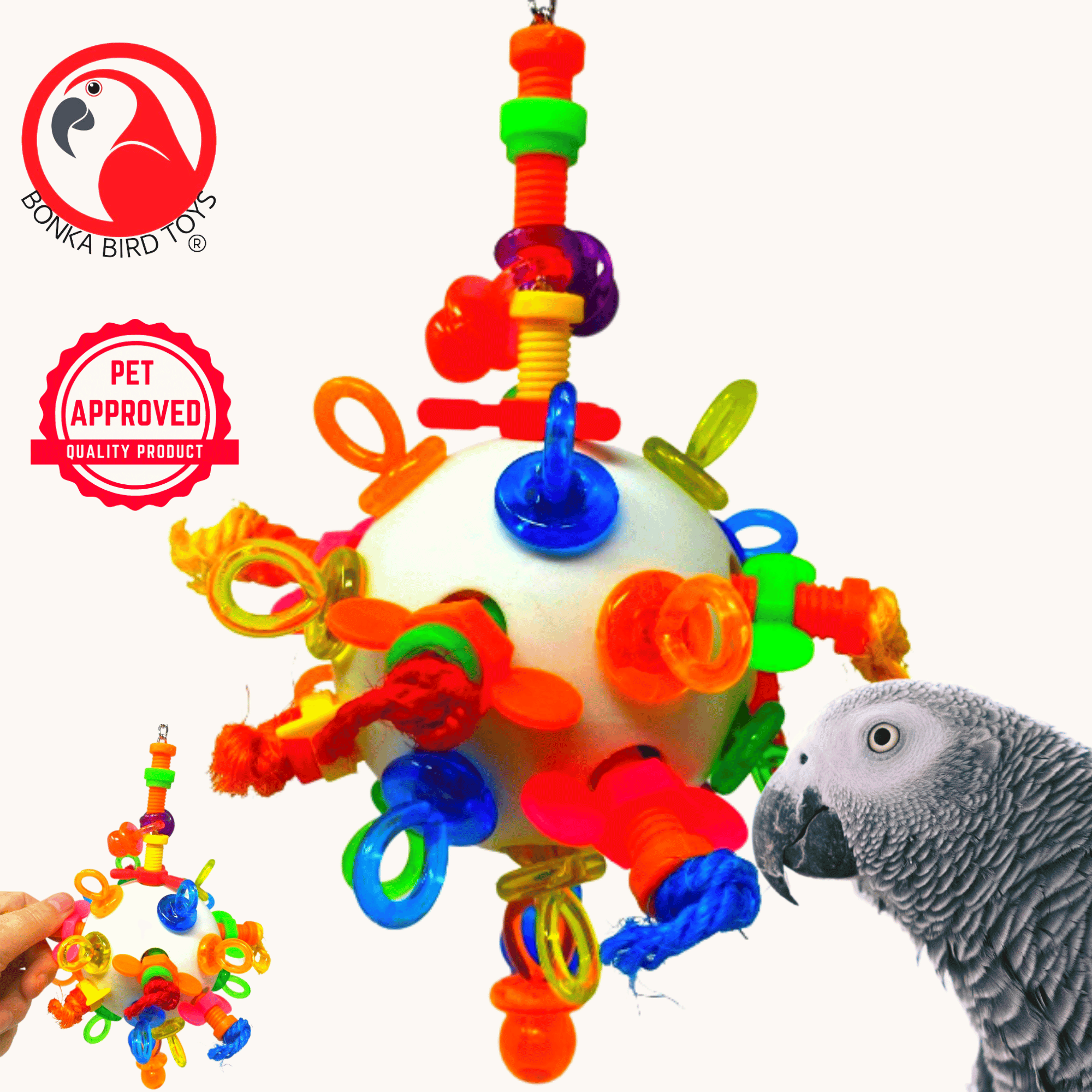 2221 Large Screw Ball - Bonka Bird Toys