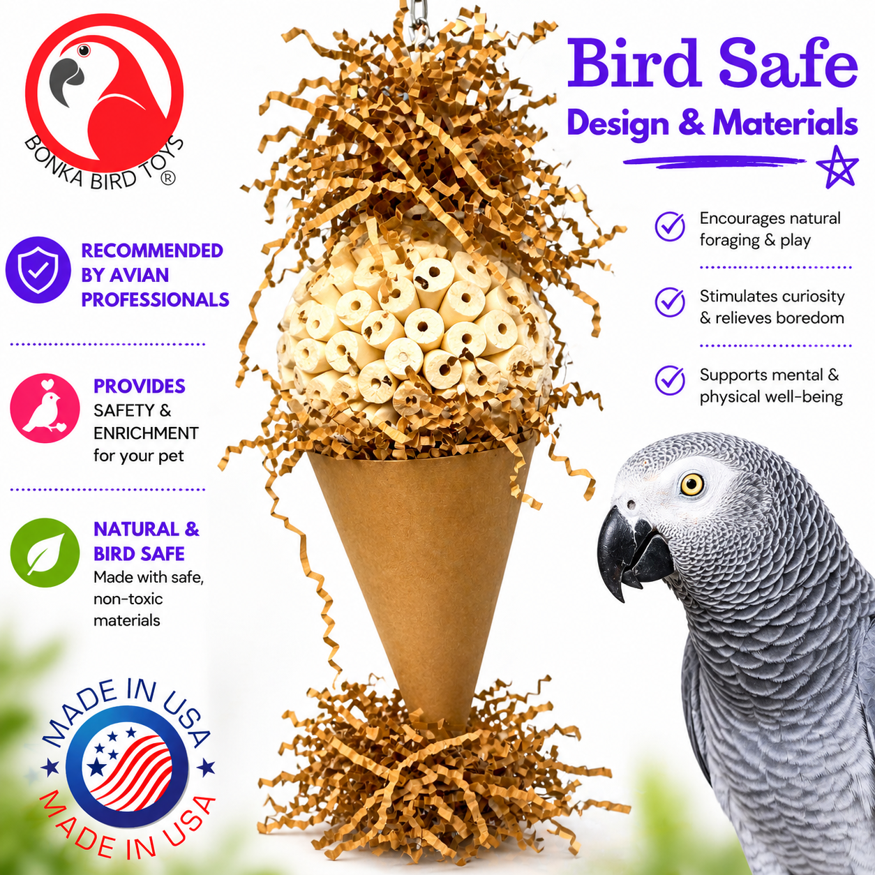 3870 Big Sola Cone - Bonka Bird Toys