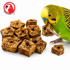 3893 Pk12 Natural Mahogany Sliced Pods - Bonka Bird Toys