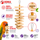 1317 Large Natural Slat Chewer - Bonka Bird Toys