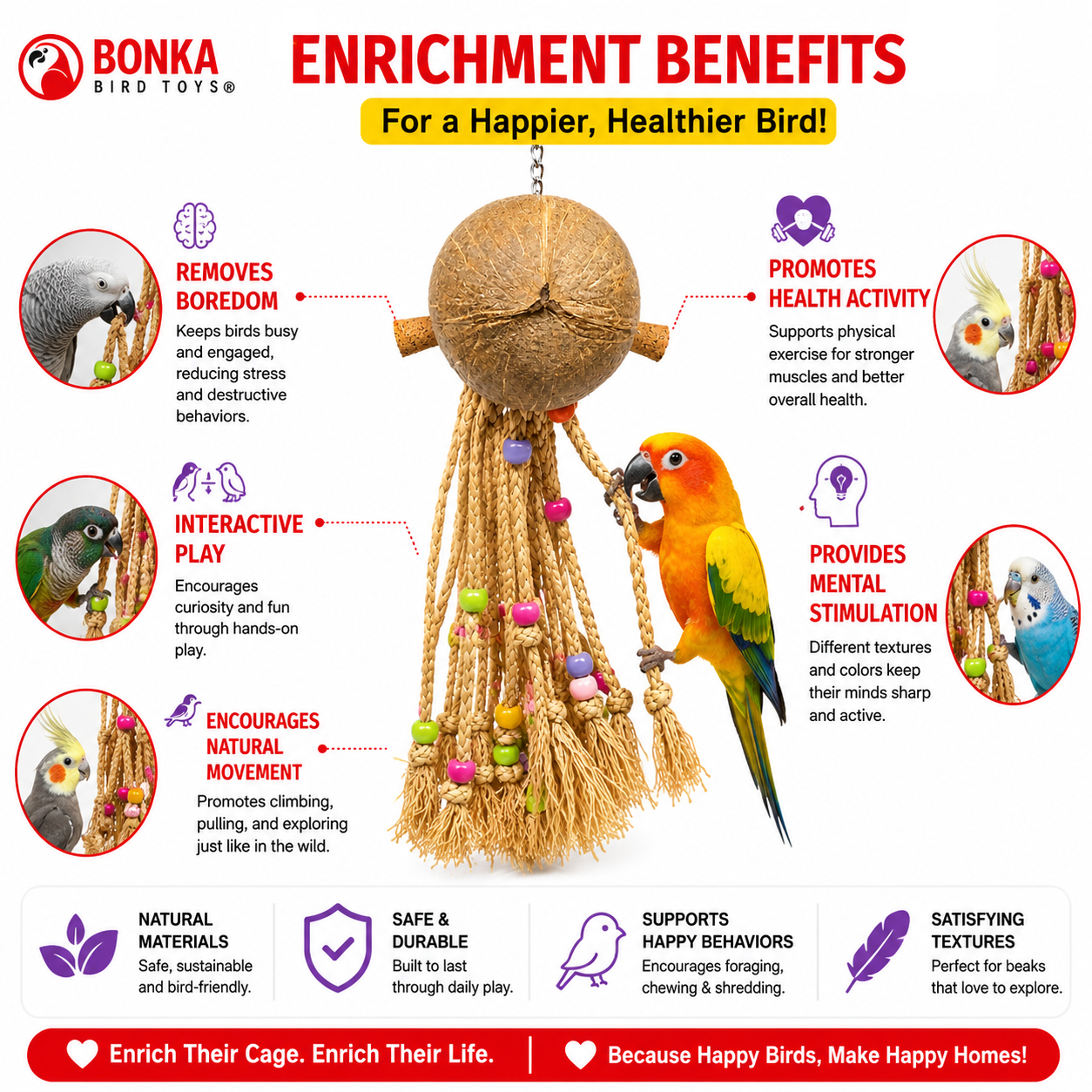 2214 Coco Rasta - Bonka Bird Toys