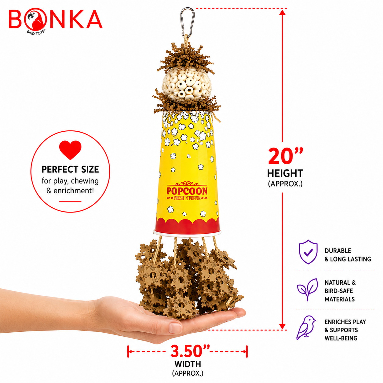 2322 Popcorn Crumble - Bonka Bird Toys