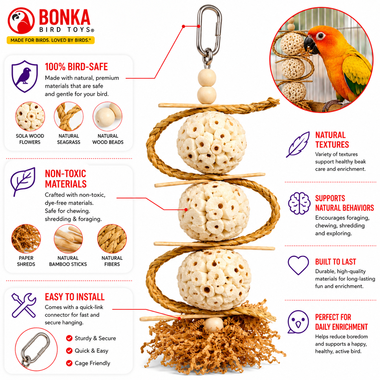 2552 Sola Chewballicious - Bonka Bird Toys
