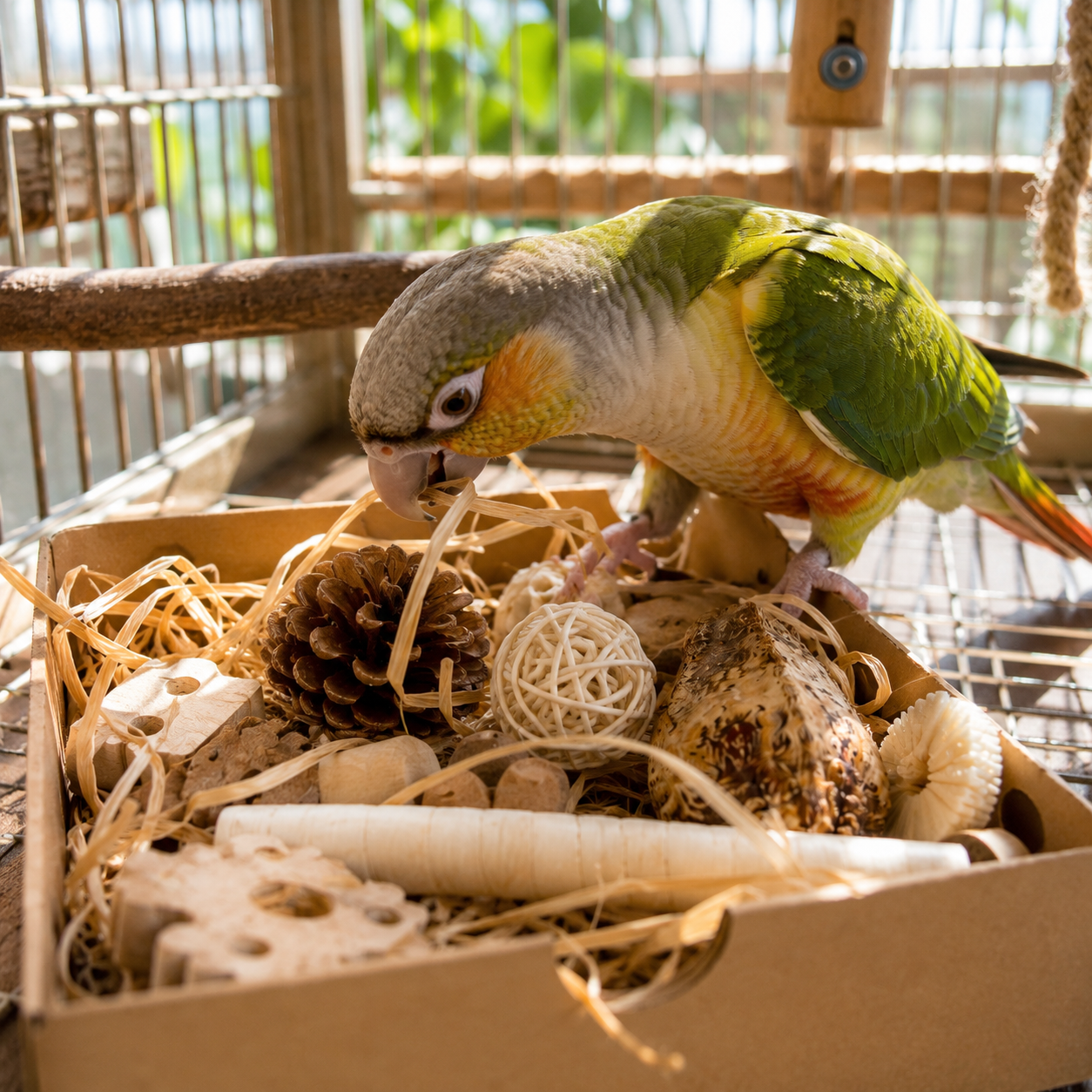 2028 Natural Foraging Bonka Box - Bonka Bird Toys