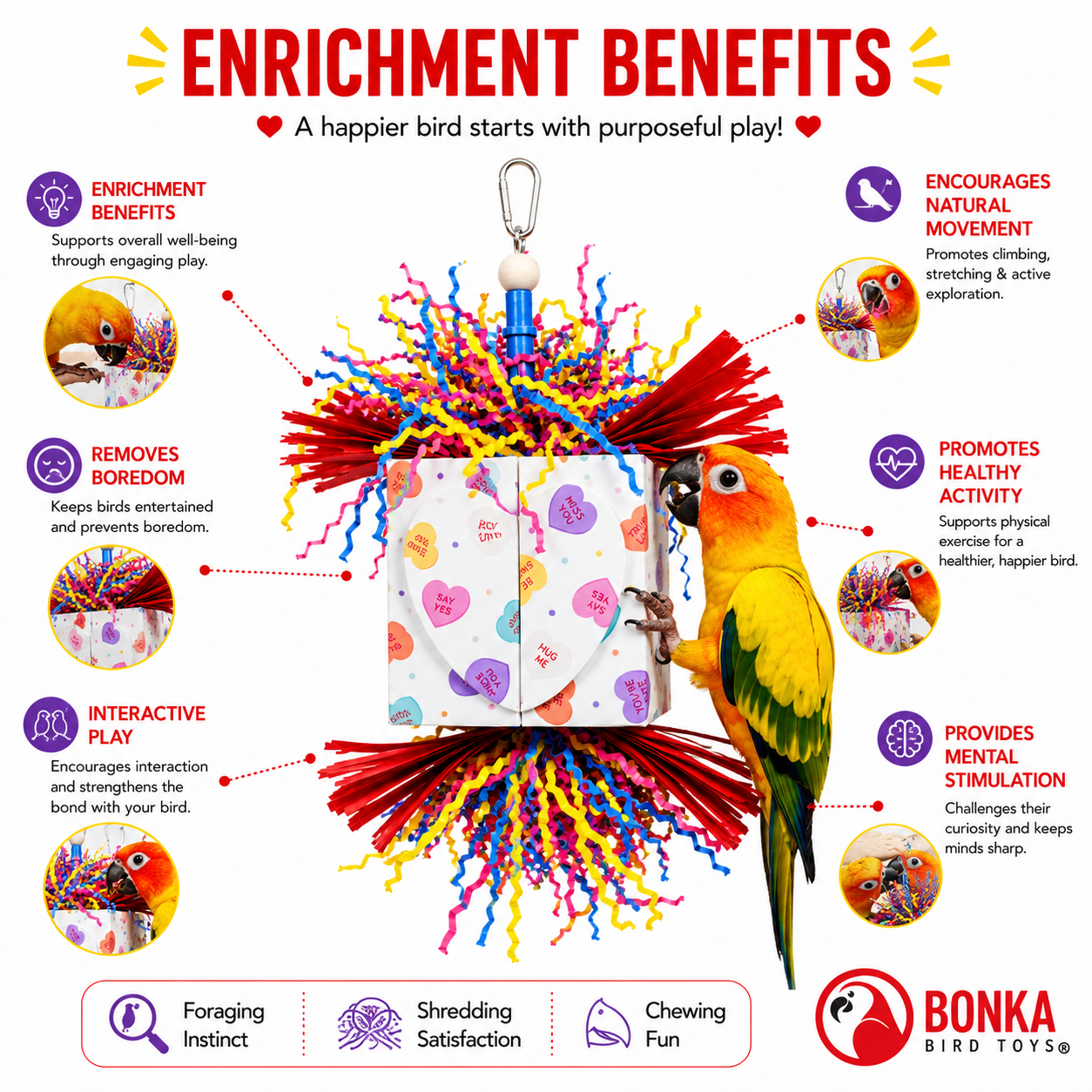 Heart Box - Bonka Bird Toys