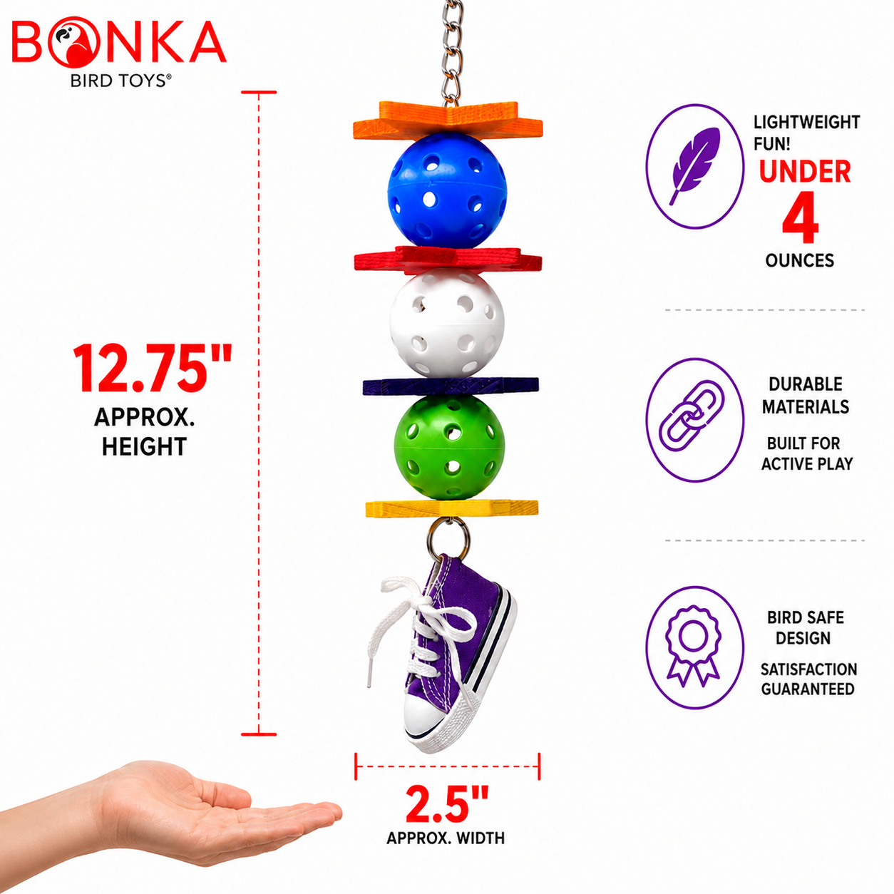 1355 Kick Ball Sneaker - Bonka Bird Toys