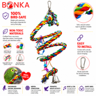 1961 Large Rope Coil Charm Swing - Bonka Bird Toys