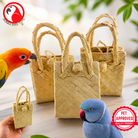 3298 Pk3 Palm Leaf Bag - Bonka Bird Toys