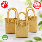 3298 Pk3 Palm Leaf Bag - Bonka Bird Toys