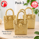 3298 Pk3 Palm Leaf Bag - Bonka Bird Toys