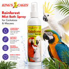 White Rainforest Mist Cockatoos and Macaw 8oz - Bonka Bird Toys