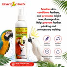 White Rainforest Mist Cockatoos and Macaw 8oz - Bonka Bird Toys