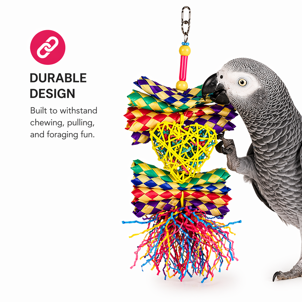 1730 Foraging Heart - Bonka Bird Toys