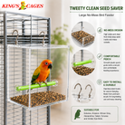 Large Tweeky Clean Bird Seed Feeder On Sale! - Bonka Bird Toys