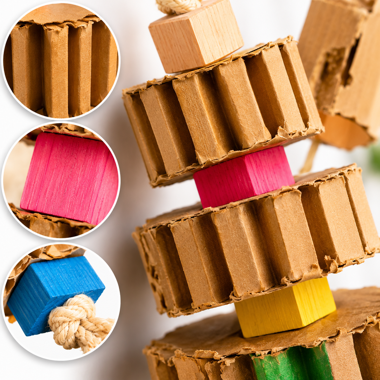 3750 Big Quad Blocks N Cube - Bonka Bird Toys