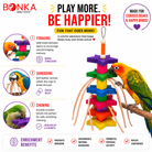 1510 Colored Colored Chunky Star - Bonka Bird Toys